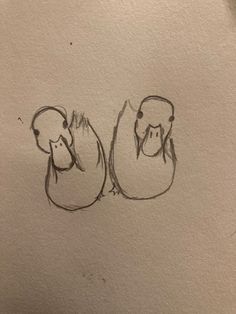 a drawing of two bears with the letter u in it