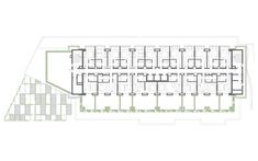 the floor plan for an office building with multiple floors and several rooms, all connected to each other