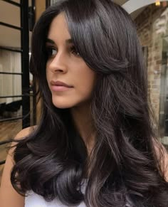 CURTAIN BANG INSPO | 2022 HAIR TRENDS Hairstyles With Curtain Bangs, Toddler Hair Styles, Hairstyles Aesthetic, Bangs With Medium Hair, Hacks Beauty, Long Layered Hair, Makeup Hacks