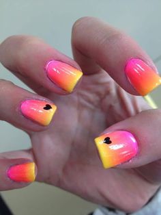 Nail Design Glitter, Summer Gel Nails, Broken Nails, Colorful Nail, Pretty Nail Art Designs, Cute Summer Nails, Crisp Air, Summer Acrylic Nails, Pretty Nail Art