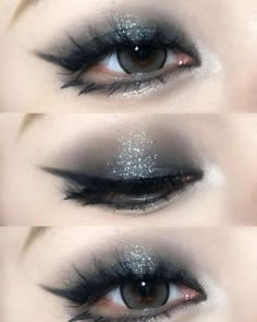 Gothic Douyin Makeup, Makeup Douyin, Arcology, Eyeliner Makeup, Emo Makeup