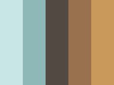 the color palette is brown and blue