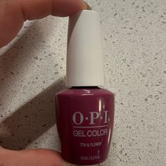 Opi Gelcolor Brand New/ Never Used 7th & Flower Opi Red, Opi Bubble Bath, Nail Strengthener, Opi Nail Lacquer, Strong Nails, Opi Nails, Bubble Bath, Gel Color, Nail Lacquer