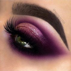 Evening Eye Makeup, Dark Makeup Looks, Purple Makeup, Makeup Eye Looks, Creative Eye Makeup, Dark Makeup, Makeup Obsession