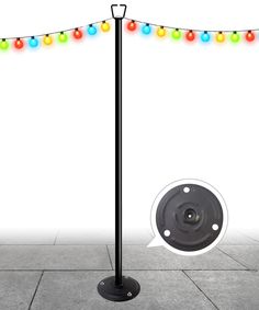 PRICES MAY VARY. ADJUSTABLE DESIGN: The backyard string lighting pole is designed with 8 heavy duty screw-in steel pipes, that can be freely adjusted in height according to individual needs. The 3-hole round base allows the outdoor poles for string lights to be securely mounted on hard ground, preventing it from bending, breaking or shaking in the wind. GOOD MATERIALS: The outdoor light poles are made of corrosion-resistant durable metal and produced of black paint with powder-coated finish, whi Backyard Patio Lighting, String Light Poles, Backyard String Lights, Lights For Garden, Market Lighting, Outdoor String Lights, Edison Lighting, Light Pole, Backyard Lighting