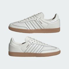 adidas Samba OG Shoes - White | Free Shipping with adiClub | adidas US White Samba, Samba White, Samba Og Shoes, Lock Logo, Through The Decades, Adidas Samba Og, Mens Lifestyle, Skate Park, Shoes White