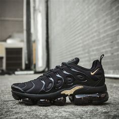 #ad Find ideas and inspiration for CL Nike Air VaporMax TN Plus Black Gold Men�s Size Sneaker Running Shoes, Fashion Mens Shoes Nike Vapormax Plus, Tn Plus, Nike Tn, Air Vapormax, Nike Air Vapormax, Fashion Mens, Shoes Fashion, Running Shoes, Fashion Shoes