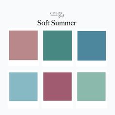 Curious to see the three SUMMER color palettes? ✨Here’s a quick visual of LIGHT summer, COOl summer, and SOFT summer with my drapes. I… | Instagram Summer Color Palettes, Dark Summer, The Color Wheel, Touch Of Gray, Skin Color Palette