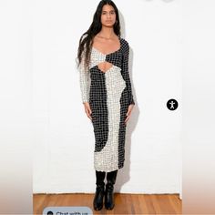 Nwt Dione Dress From Mara Hoffman! Currently Still For Sale On Website For $595. Super Flattering And Stretchy Label Is Xxs But I’m Typically An S And It’s Bodycon But Fits! Mid Length Bodycon Dress, Stitch Dress, Long Sleeve Fitted Dress, Skirt Crop, Spring Forward, Geometric Print Dress, Winter 22, Puff Long Sleeves, Column Dress