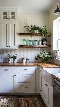 the kitchen is clean and ready to be used as a place for cooking or eating