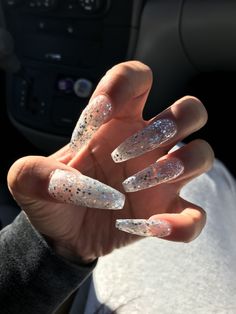 for live pins follow ; @victxoriaaa Monster Claws, Cotton Candy Nails, Grey Nail Designs, Designer Nails, Glittery Nails, Girl Nails, Gray Nails