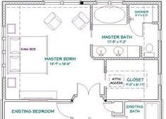 Suite Plan, Addition Plans, Best Kitchen Design, House Addition, Bathroom Plan