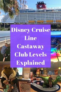 the disney cruise line castaway club levels are expanded with an animated character holding a teddy bear