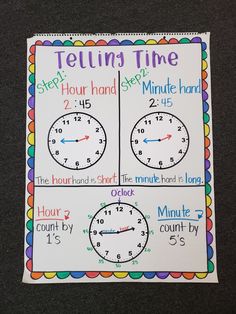 telling time worksheet for second grade students to help them learn how to tell the time