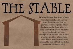 an old poster with the words, jesus is the stable