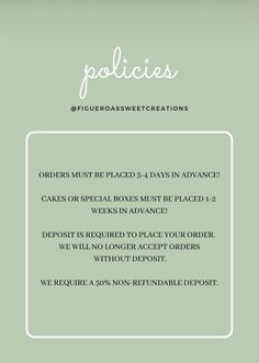 a green background with the words policy on it