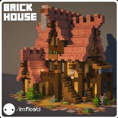 an image of a house made out of bricks