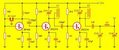 an electronic circuit with two different types of switches and the same type of knobs