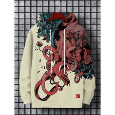 3D Printed Japanese Harajuku Hoodies For Men Mountain Cat Tentacle Graphic Sweatshirts Casual Loose Mountain Cat, Harajuku Street Style, Printed Hoodie Men, Harajuku Hoodie, Harajuku Men, Japanese Harajuku, Street Sweatshirt, Guys Clothing Styles, Ukiyo E