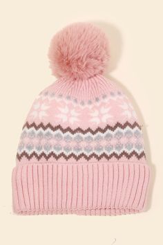 Our new Let It Snow Hat is the perfect addition to your fall and winter outfits Available in pink. Trendy Warm Hats For Cold Weather, Trendy Winter Hats For Cold Weather, Trendy Pink Fall Beanie, Pink Cap For Fall, Winter Pink Cap, Trendy Pink Knitted Beanie, Trendy Pink Winter Hat, Pink Hats For Cold Weather And Winter, Pink Hats For Cold Weather In Winter