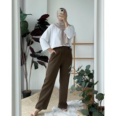 Faye Straight cut Pants with Pockets | Shopee Malaysia Harem Pants