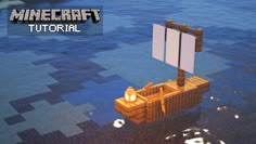 Minecraft Boat House Tutorial, Cool Small Minecraft Houses, Minecraft Small Builds Ideas, Minecraft Small Boat Ideas, Minecraft Boat Tutorial, Island Minecraft Ideas, Small Minecraft Boat, Small Cute Minecraft Builds, Minecraft Small House Tutorial