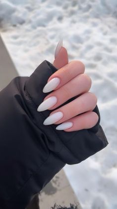 Milky Nails, Valentine Nails, Casual Nails, Classy Acrylic Nails, Soft Nails, Girls Nails