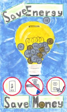 a drawing of a light bulb with money in it and no electricity signs around it