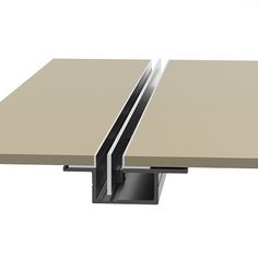 the back end of a table that has a metal frame on it and is open