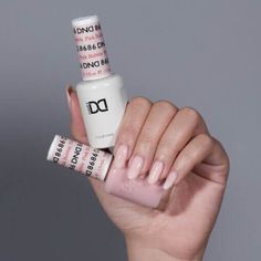 DND Gel & Lacquer Pink Bubble #8686 A porcelain pink sheer with undertones that highlight your natural color Please Note: Our Sheer Polishes are buildable giving you the desired glassy jelly look or workingup to a fuller coverage. Most sheers will allow your natural nail line to peak through whenapplied on bare nails. Dnd Bubble Bath, Sheer Polish, Nail Tip Designs, Dnd Gel Polish, Nail Drills, Liquid Nails, Gel Art, Pink Sheer, Gel Lacquer