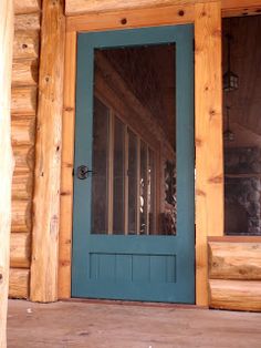 Patio Screen Door, Old Screen Doors, Door Projects, Cabin Doors, Diy Barn