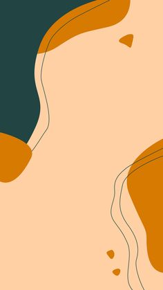 an orange and green abstract background with wavy lines on the top left side of the image