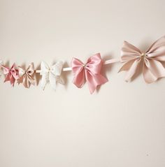 This Wall Decor item by HouseofHIJK has 430 favorites from Etsy shoppers. Ships from Canada. Listed on Oct 12, 2024 Pink Bow Garland, Pink Bow Baby Shower Theme, Bow Bedroom, Ribbon Decoration Ideas, Cute Garland, Room Decor For Girls, Lila Party, Pink Decorations, Bow Decorations