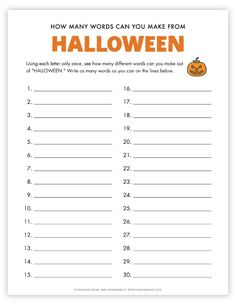 Halloween Printable Games, Printable Halloween Games, Halloween Worksheet, Halloween Activity Sheets, Halloween Puzzles, English Club