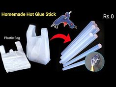 the package includes plastic bags and glue sticks