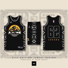 the basketball jersey is designed to match the team's black and white uniforms