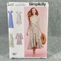 the sewing pattern for this dress is very easy to sew