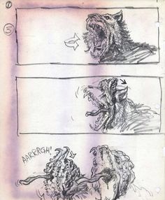 The Thing scene illustrations The Thing Movie 1982, John Carpenter's The Thing, Design Storyboard, Poetic Cinema, Horror Images