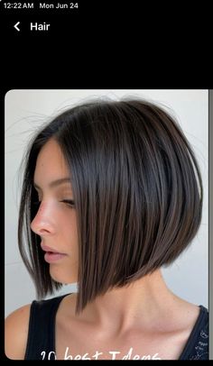 Short Bob Side Part, Short Bob Round Face, Bob Side Part, Aline Bob, Graduation Hair, Hair Goal, French Bob