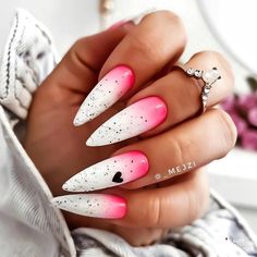 White Ombre Acrylic Nails, Pink And White Ombre, Pink And White Nails, Ombre Acrylic, Custom Nails, Acrylic Nail Set, Professional Manicure, Nail Drills, Nails Cute