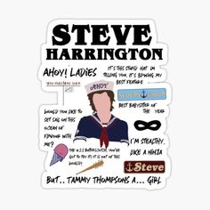 steve harlington sticker