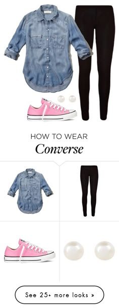 Chuck And Pearls Outfit, Chucks And Pearls Outfit, Converse Pink Outfit, How To Style Pink Converse, Pink Converse Outfit Ideas, Converse With Leggings, Colorful Sneakers Outfit, How To Wear Converse