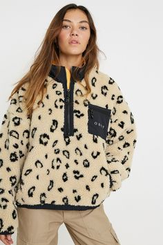 Obey Clothing, Clothing Websites, Sherpa Jacket, Half Zip Pullover, 로고 디자인, Pullover Jacket, Women's Coats & Jackets, Outerwear Women, Look Fashion