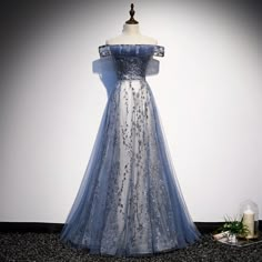 Yule Ball Dress, Cool Dresses, Yule Ball, Prom Dress Ideas, Blue Evening Dresses, Fantasy Dresses, Formal Party Dress, Fantasy Gowns, Cute Prom Dresses