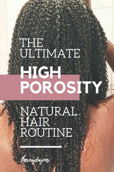 High Porosity Hair Regimen, High Porosity Natural Hair, Cabello Afro Natural, High Porosity Hair, Low Porosity, Best Natural Hair Products, Natural Hair Regimen, Low Porosity Hair Products