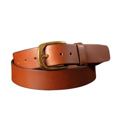 Handmade in our Toronto studio, Liora is a beautiful, tan full-grain leather belt that features a gold, rounded buckle. It can be worn as a waist belt around a dress or a regular belt around some high rise jeans. Crafted with meticulous attention to detail, Liora’s tan leather ages gracefully, developing a unique patina over time. The name "Liora" means light and indeed this belt shines bright as the centrepiece of any outfit. One solid piece of full grain leather. No bonded belts, period. This Brown Belt With Brass Buckle For Work, Brown Workwear Belt With Brass Buckle, Brown Belt Buckles For Workwear, Elegant Brown Belt Buckles With Brass Buckle, Gold Belt Buckles For Work, Adjustable Brown Belt With Brass Buckle, Gold Leather Belts And Suspenders With Removable Belt, Formal Brown Belts And Suspenders With Brass Buckle, Gold Belt With Brass Buckle For Work