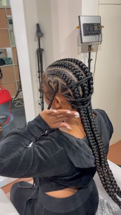 Feed Ins, Feed In Braids Hairstyles, Braided Cornrow Hairstyles, Feed In Braid, Girls Hairstyles Braids