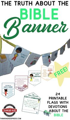 the truth about the bible banner with free printables for kids and adults to use