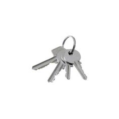 several keys are shown on a white background