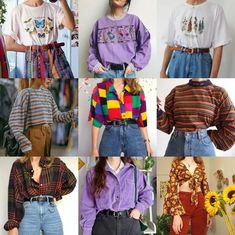 Mode Edgy, Vintage Outfits 80s, Sun Cartoon, November Sale, Stranger Things Outfit, Look Grunge